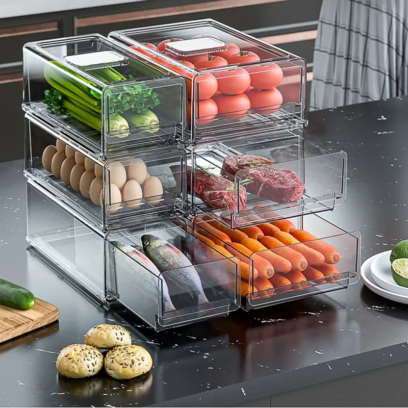 

Ящик для хранения в холодильнике, контейнер для хранения фруктов и овощей, составной металлический шкаф для кухни, буфета, шкаф