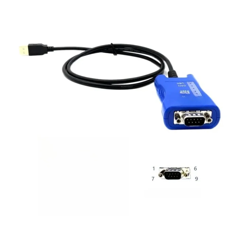 Фото Электронный портативный 2-канальный интерфейсный модуль DB9 USB для анализа протоколов данных шины CAN. №1