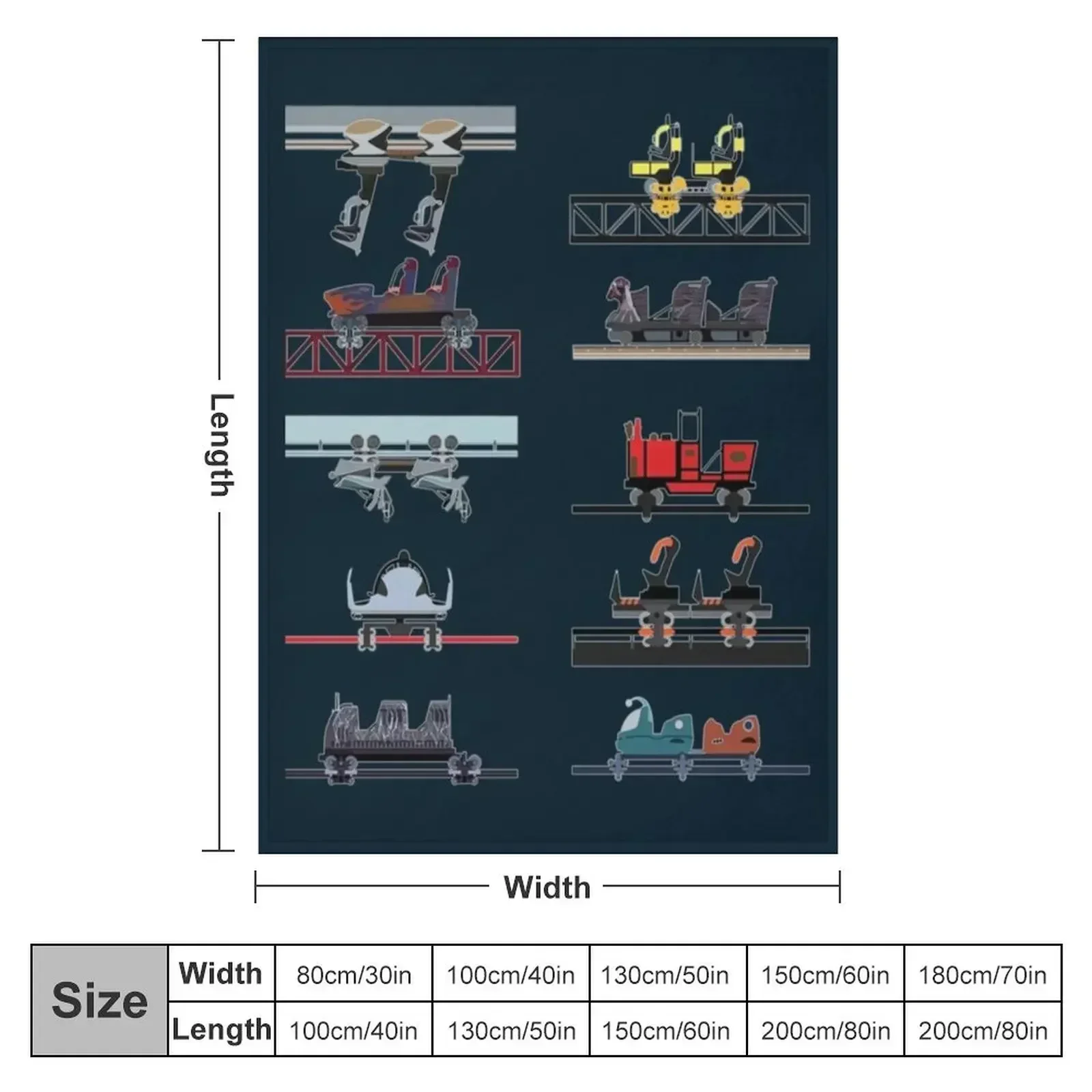 Одеяло Alton Towers Coaster Cars Дизайнеры самых маленьких летних одеял