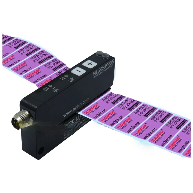Label sensor LuA-0242 is equipped with cable connection label detection switch U slot type