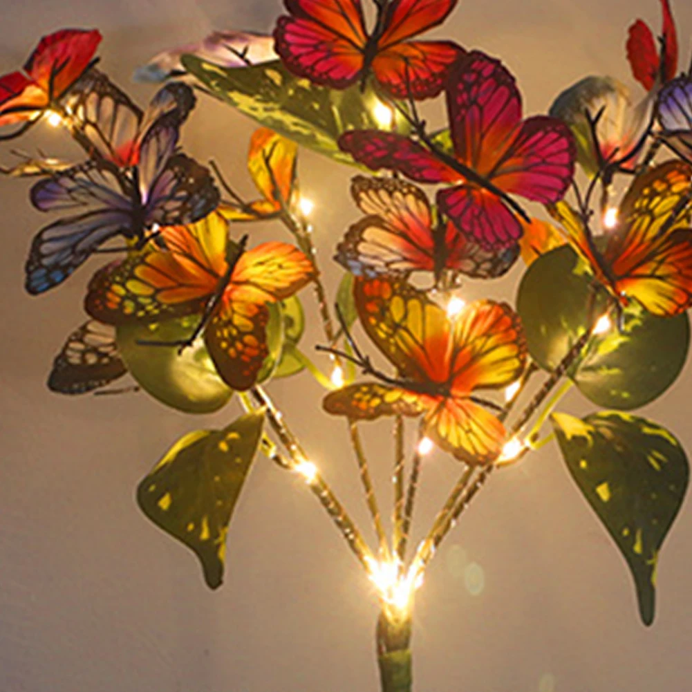 2 шт. солнечный светильник-бабочка светодиодный садовый светильник