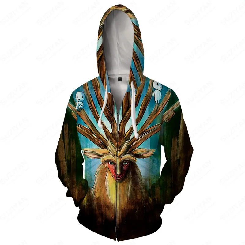 

Y2K толстовка с капюшоном рубашка оверсайз Аниме Толстовка Рыцари зоодико одежда черная толстовка с капюшоном на молнии для женщин