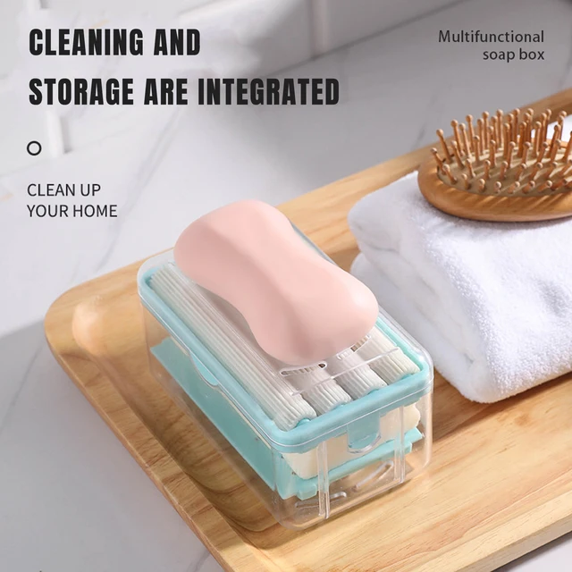 Hands Foaming Soap Dish Multifunctional Box 6