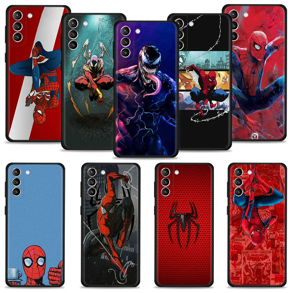 

Marvel Spider-Man And Venom Phone Shell For Samsung Galaxy S22 S21 S20 Ultra FE Plus S10e Note 20Ultra 10Plus Case Fundas Cover