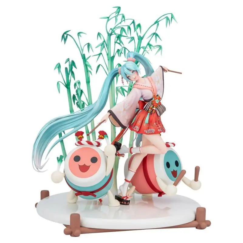 Bandai Hatsune Miku Bntsh Taiko Master Kawaii Мультяшные милые куклы аниме фигурки модели игрушки для