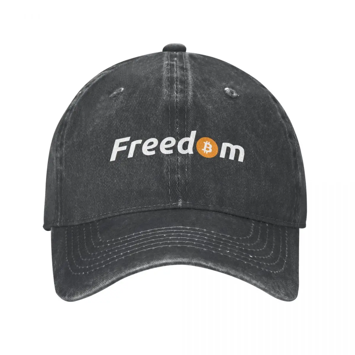 

Bitcoin Freedom Denim Baseball Cap Adjustable Hats Women Men Crypto Btc Blockchain Cap Spring Autumn Classic Casquette Gorras