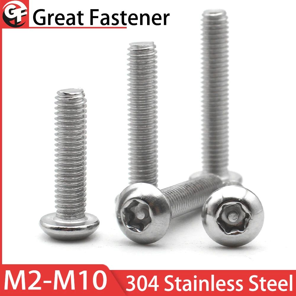 

Винты шестигранные Torx GUOFEI из нержавеющей стали 304 с защитой от несанкционированного доступа М2-M10