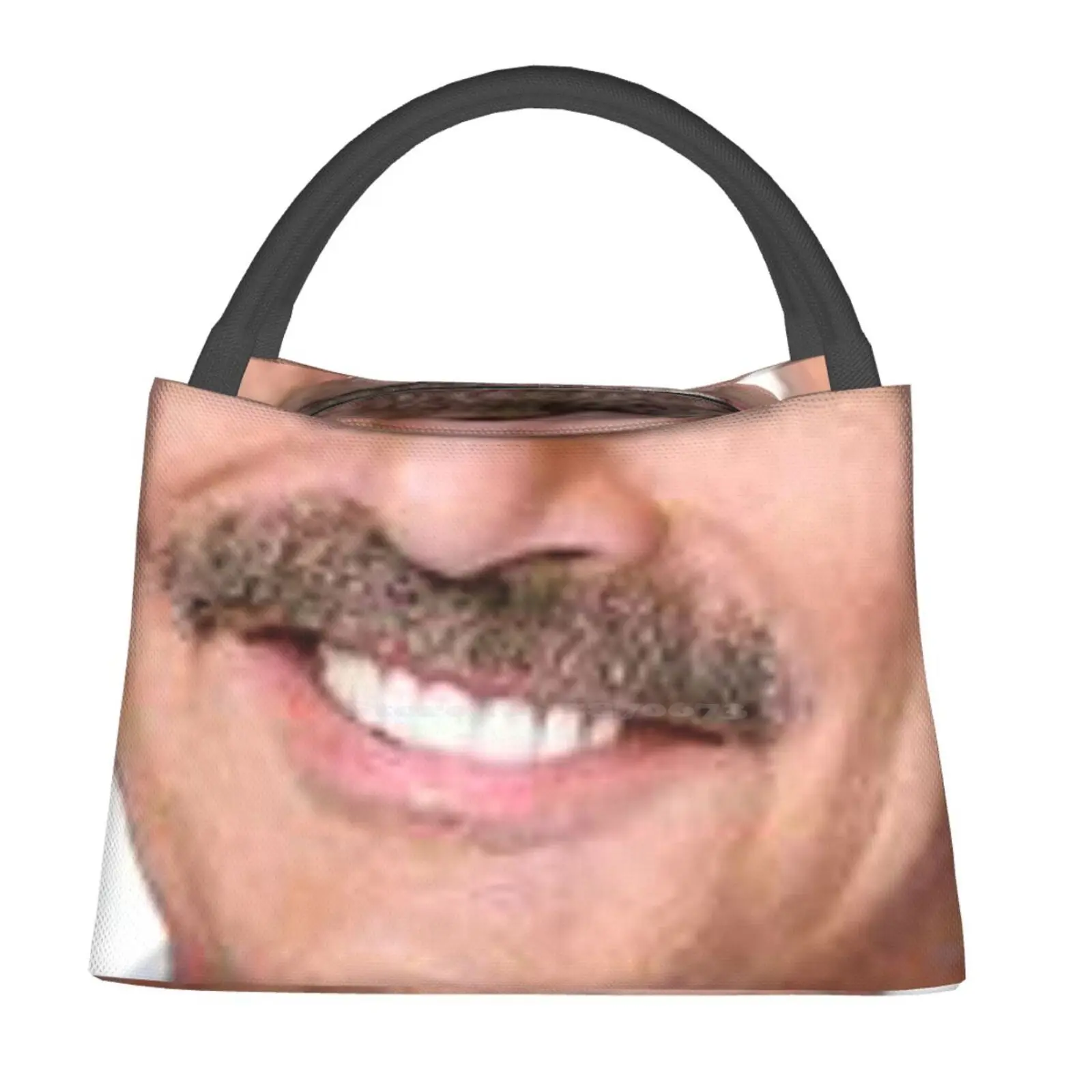 

Маска для лица Доктор Фил изолированная сумка для поездки обеда пикника ужина школы Доктор Фил мем рот усы Мужская Иконка