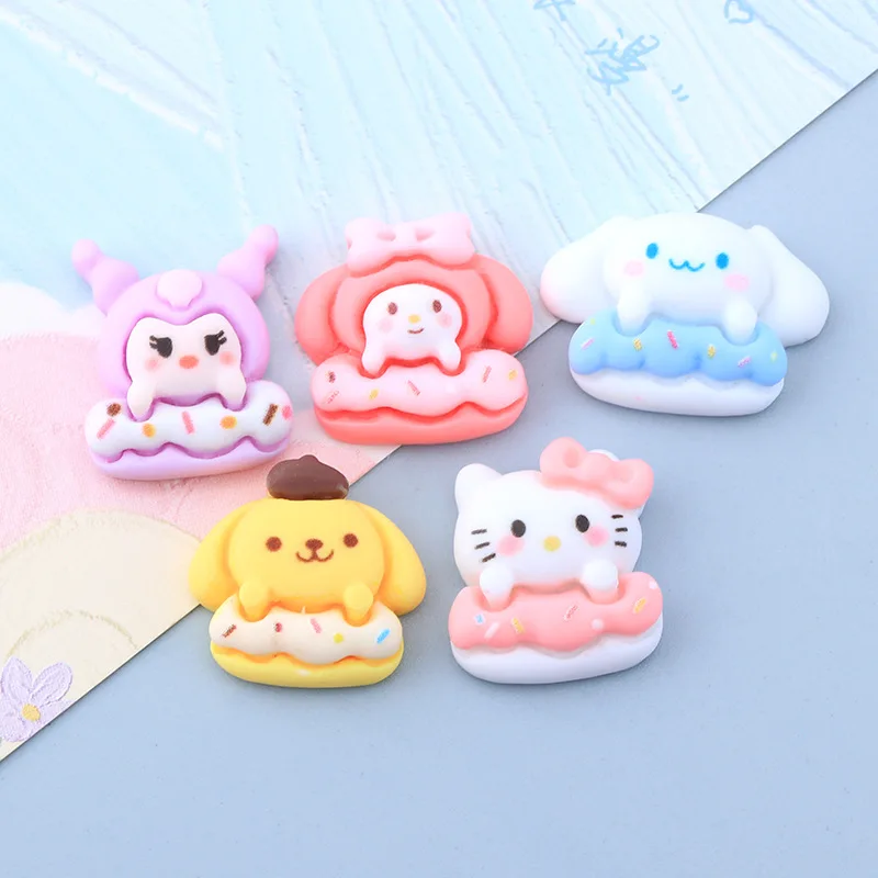 

5Pcs Sanrio My Melody Cinnamoroll Kawaii Anime Hair Clip Accessories Cute Cartoon Hello Kitty Diy Phone Case Decoration Girl Toy