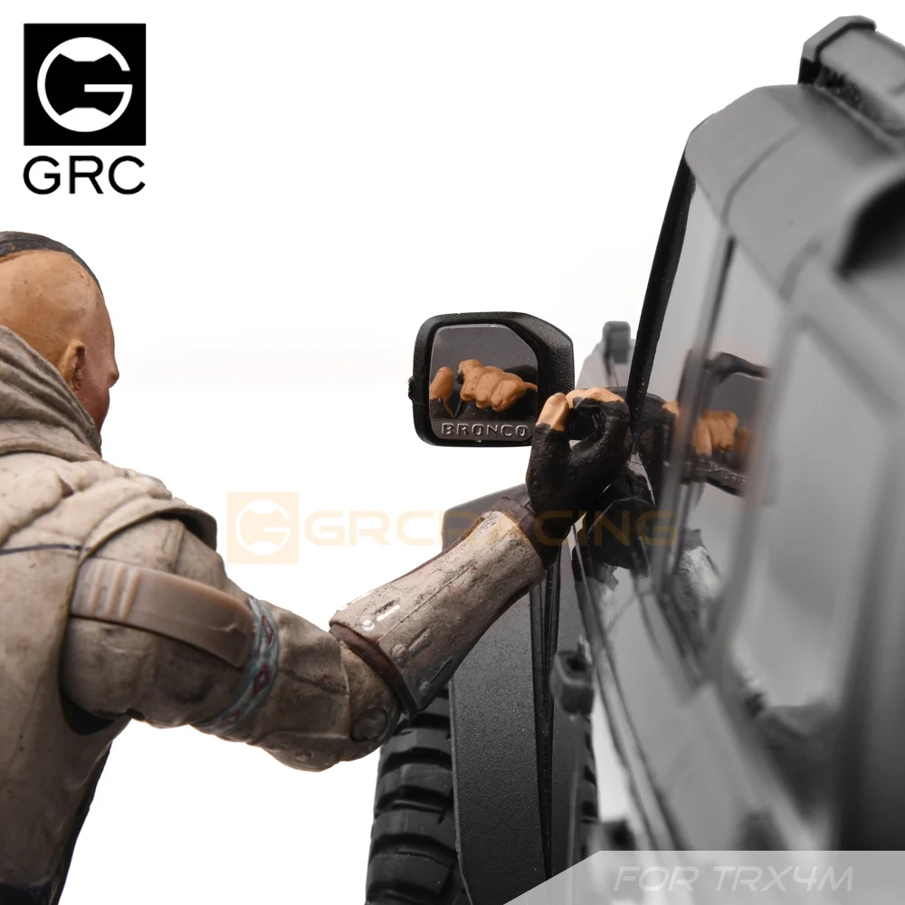 TRX4M металлические линзы заднего вида с высокой отражающей способностью для 1/18 RC