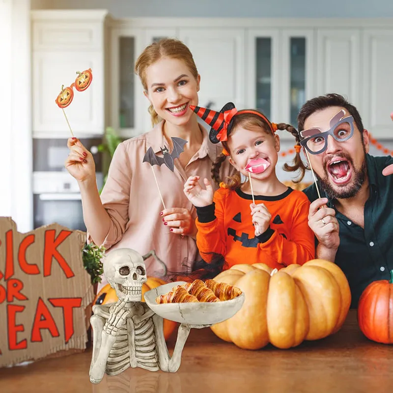 Ермакова Хэллоуин Миска для конфет Смола Панк Череп Чаша Ключ Фруктовые закуски