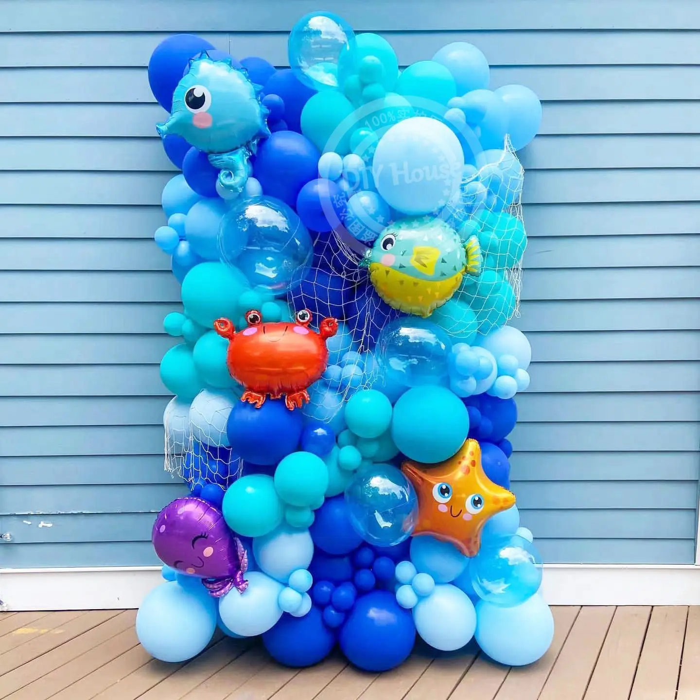 1pc Under The Sea Themed Animal Party Balloon Crab/Starfish/Octopus Balloons for Kids Happy Birthday Decoration DIY Gifts Supply