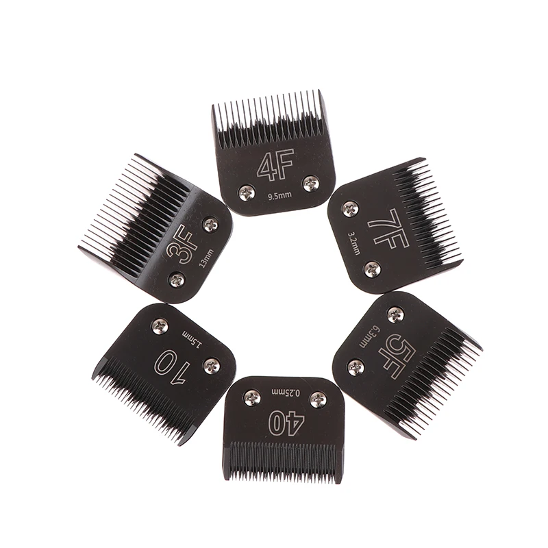 Черные съемные лезвия для стрижки собак из нержавеющей стали совместимые с
