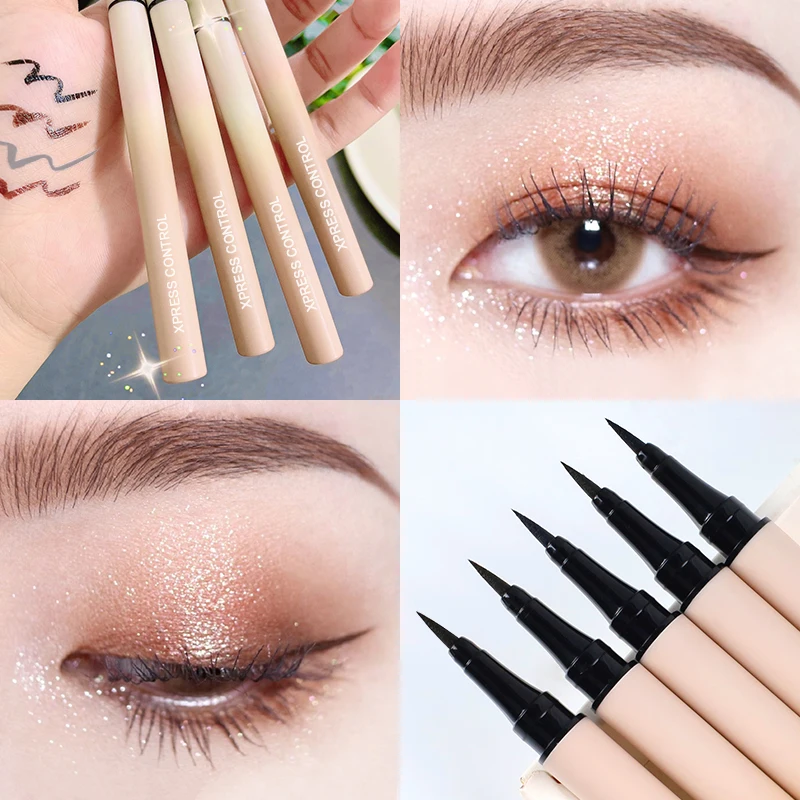 

Black Liquid Eyeliner Pen Make Up Waterproof Long Lasting 24h Eye Liner Pencil Easy To Wear Smudge Proof Makeup Cosmetics Tools