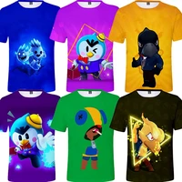 2022 boys girls t shirts all character ei primo and star shoot childrens crow shoot game t shirts clothing kids crow tops