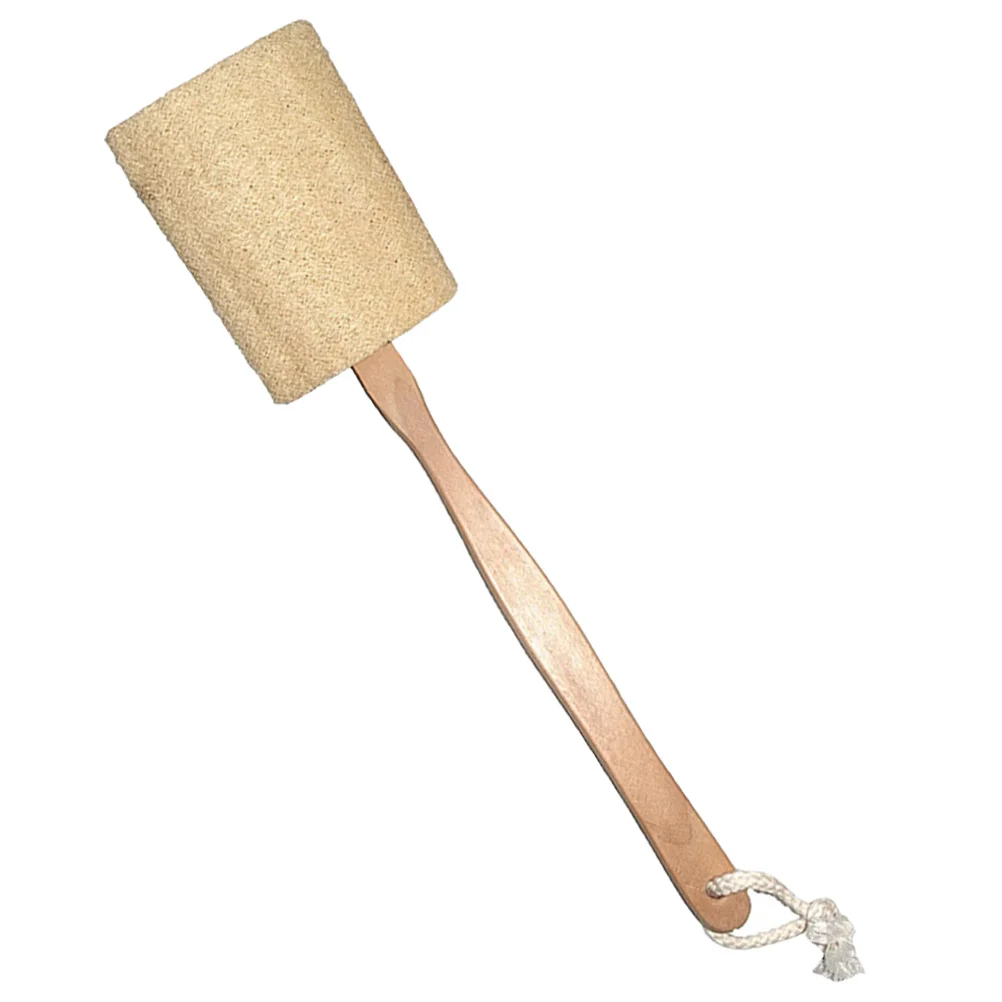 

Home Use Handheld Bath Brush Comfortable Bath Scrubber Brush Skin Cleaner Loofah Stick