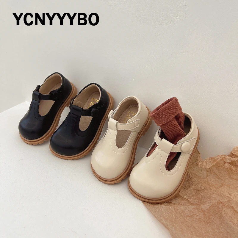 

Детская брендовая обувь для принцесс, детские кожаные балетные туфли, модные классические туфли для маленьких девочек, милая Осенняя обувь Мэри Джейн, Новинка