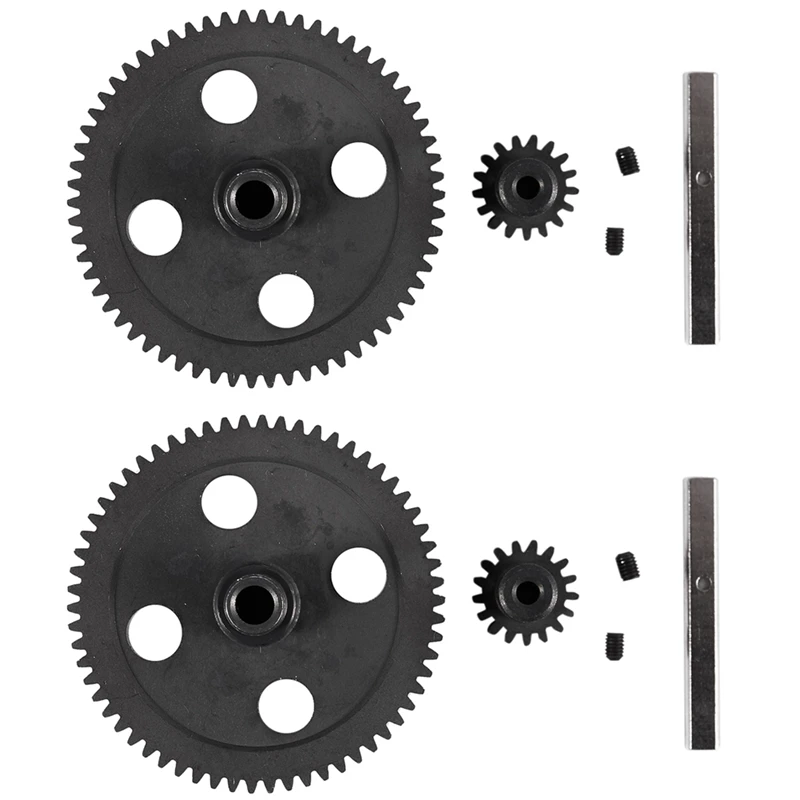 

2X Spur Diff Main Gear 62T Reduction Gear 0015 For Wltoys 12428 12423 1/12