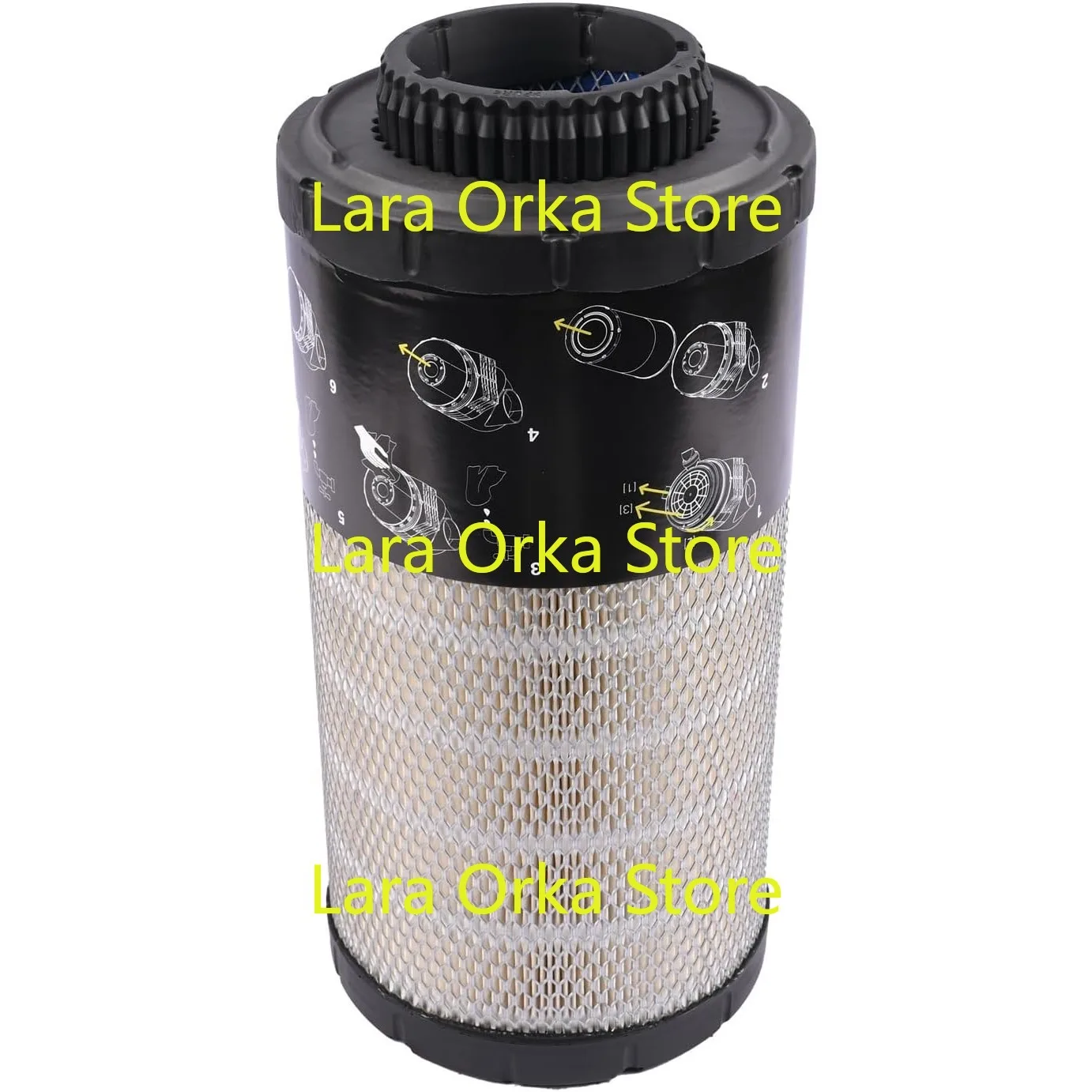 Комплект воздушного фильтра 7386224 7386225 Совместим с погрузчиком Bobcat S62 S64 S66 S76 T62 T64 T66