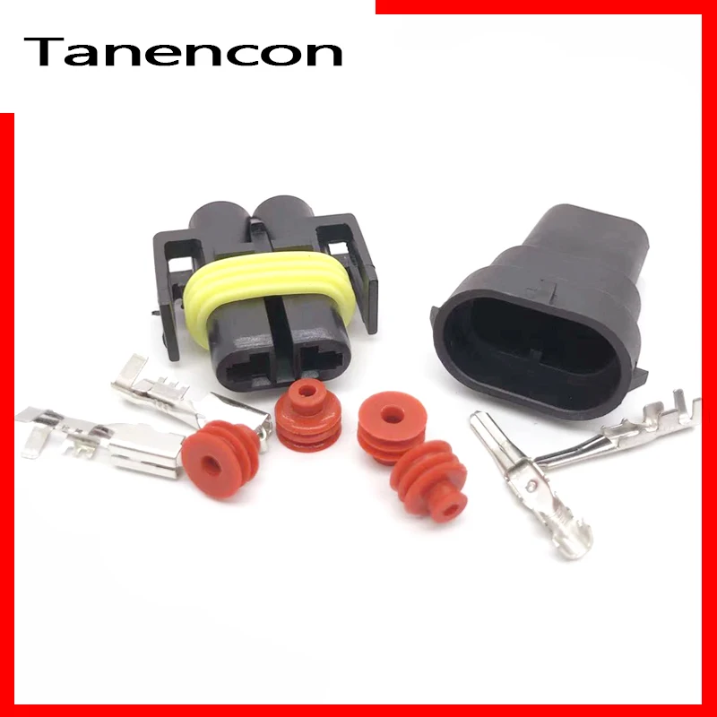 

5 Sets Delphi 2 Pin Female And Male Connector Fog Lamp Light H11 H8 H9 Lamp Socket 12124819