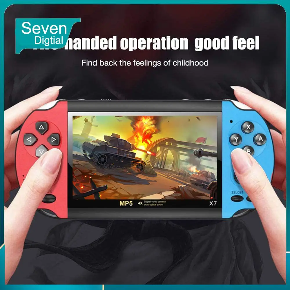 

4.1-inch High-definition Handheld Video Game Console Portable Games Electronic Machine High Performance Double Rocker X7