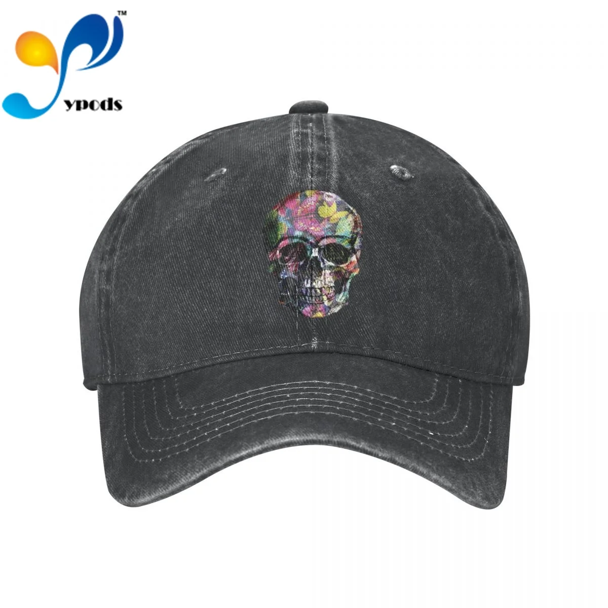 

Flower Skeleton Unisex Baseball Cap Men Women Snapback Hat Dad Hat Summer Sun Cap for Men and Women Hats