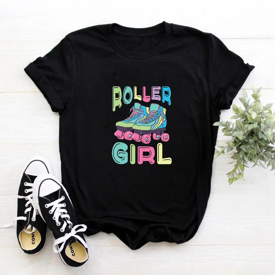 

2023 Summer Top Fashion Girl 100% Turnover Rate Versatile Personalized Casual T-shirt with Beautiful Scenery on the Street