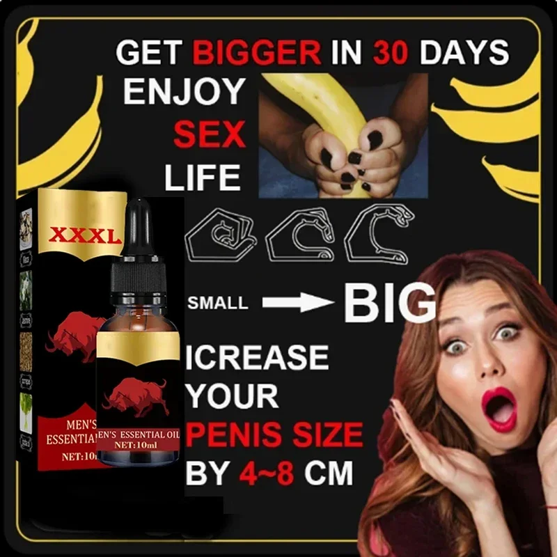 Новое мужское массажное масло для увеличения размера XXXL: улучшенное эректильное