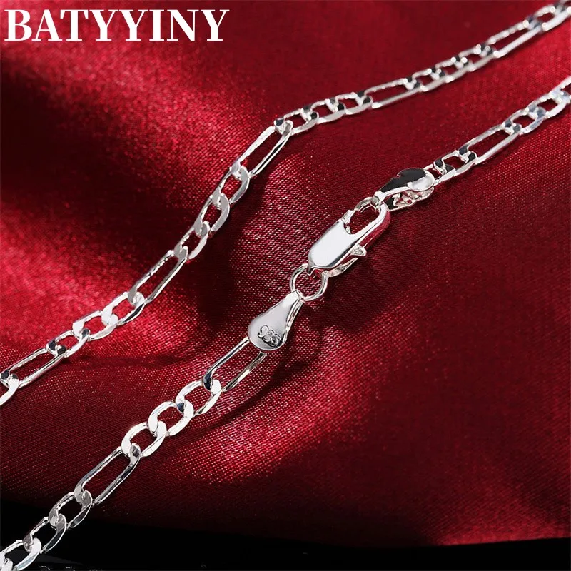 

BATYYINY 925 Silver 4mm Stylish New Figaro Necklace For Men's Punk Long Necklace For Men's Hip Hop Jewelry Gift