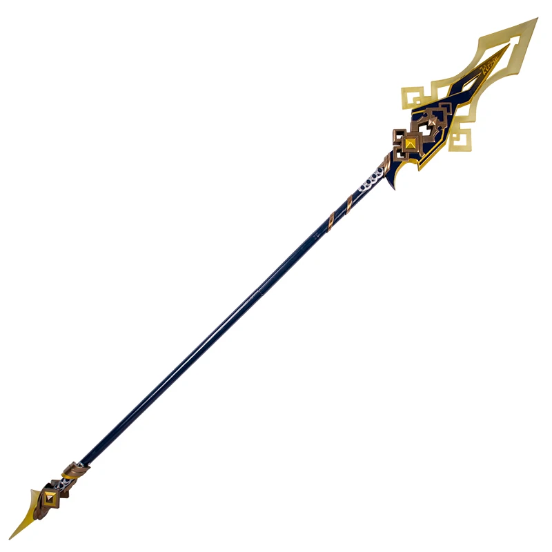 Zhongli Cosplay копье оружие Genshin Impact Zhong li длинный меч серьги для косплея рождественские