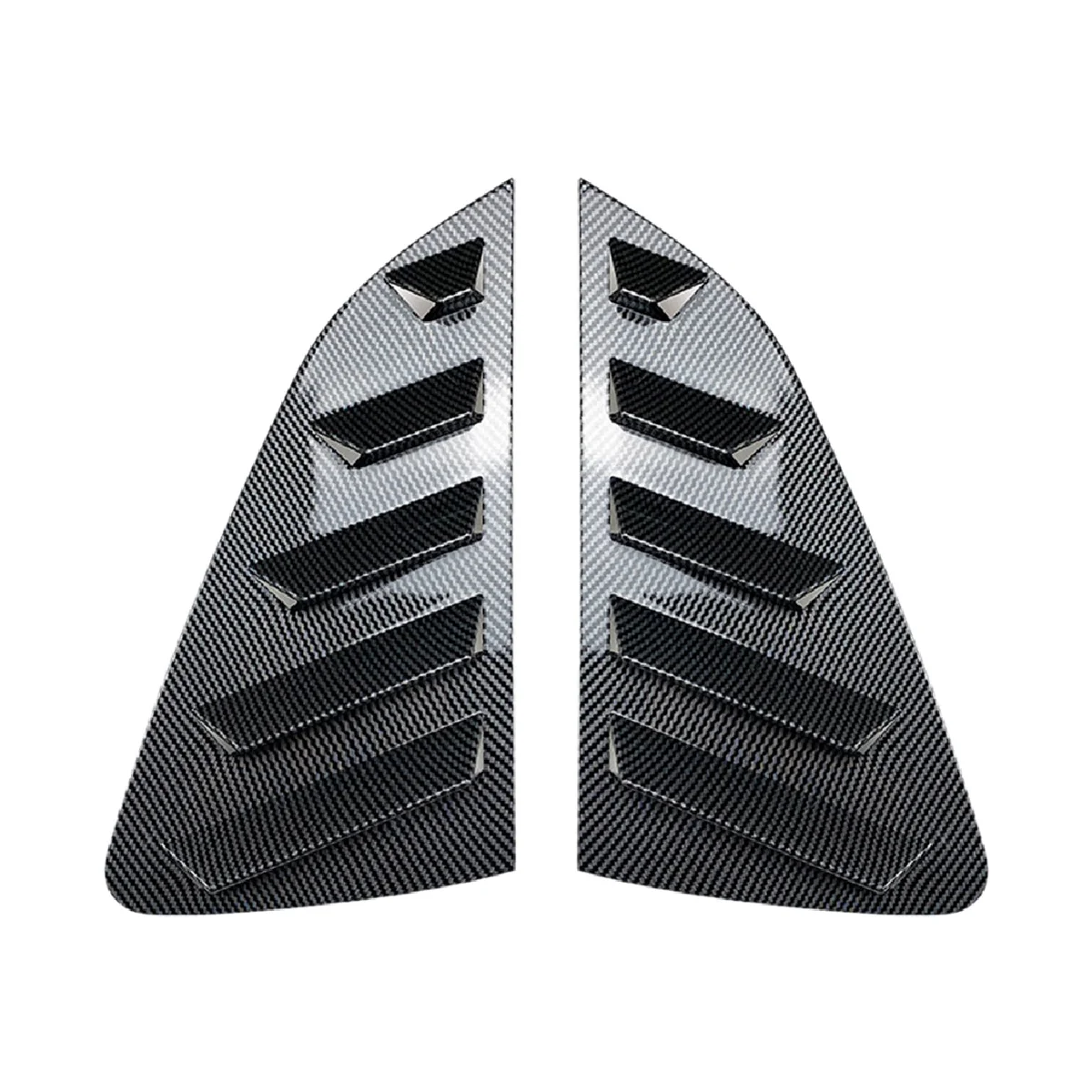 

Car Carbon Fiber Pattern Rear Window Louver Shutter Cover Trim for Mk6 2018-2023