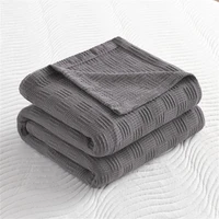 spring autumn knitted bed blanket solid color sofa chair car lounge blankets cotton bedspreads on the bed soft thin scarf shawl