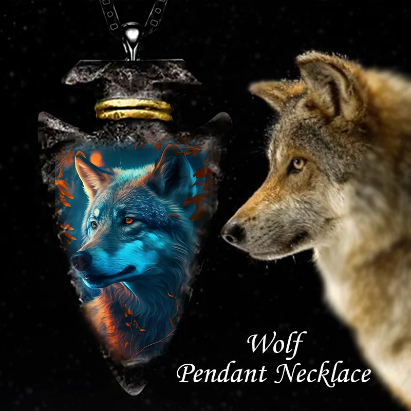 

Wolf Necklace Fashion Cool Necklace Men's and Women's Lover Family Gift