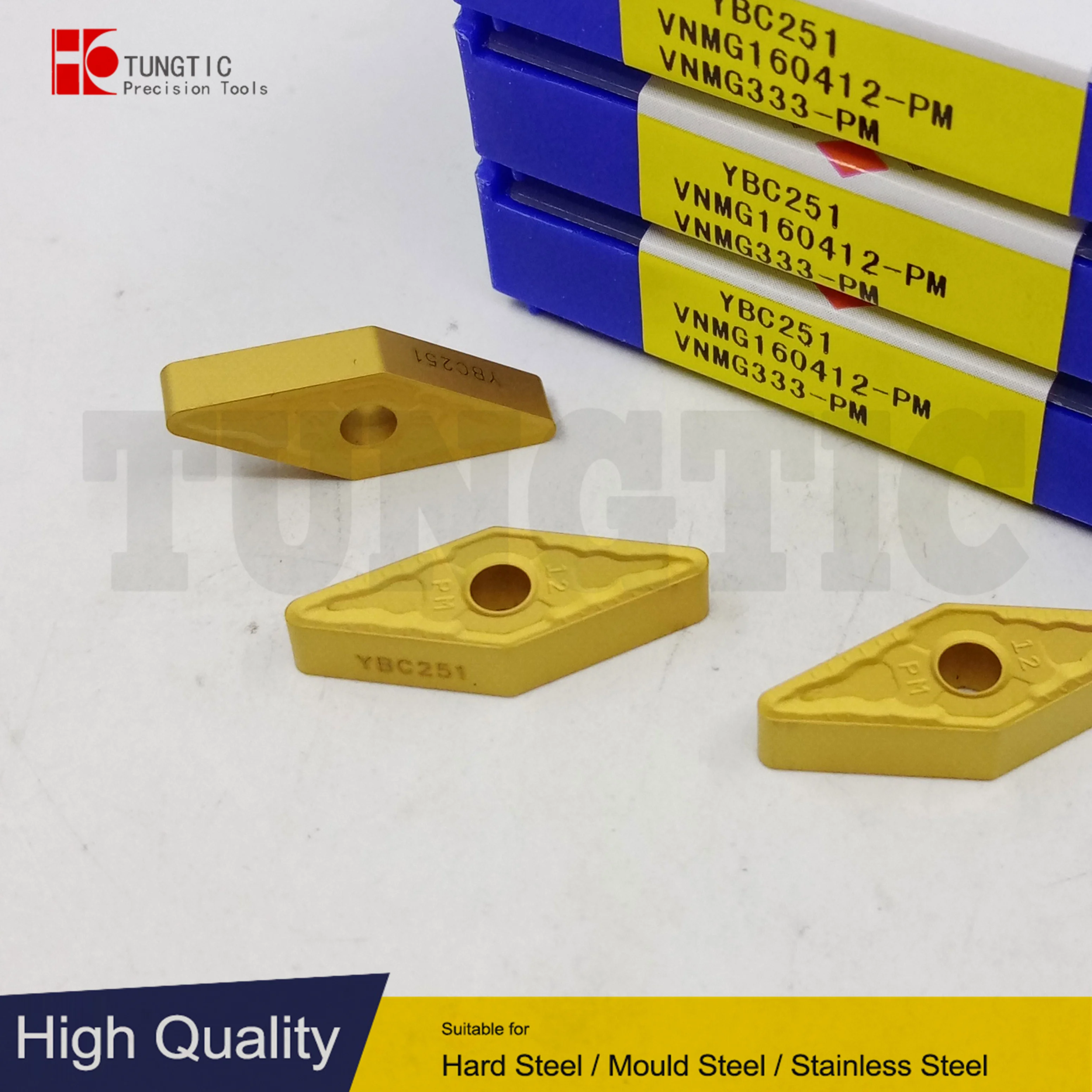 

TUNGTIC VNMG160412-PM VNMG 160412-PM Turning Inserts Carbide Cutter For Cast Iron