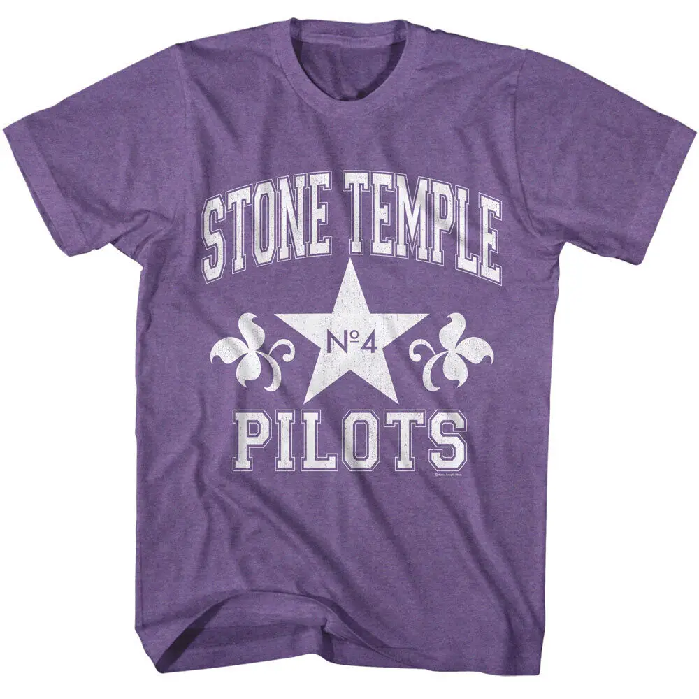 Мужская футболка с логотипом группы № 4 Stone Temple Pilots