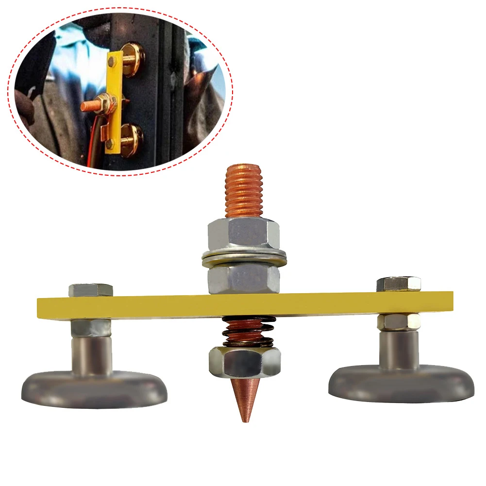 

Brand New Ground Clamp Welding Support Double Welding For Electric Welding Ground Magnet Head Magnetic Welding Fix