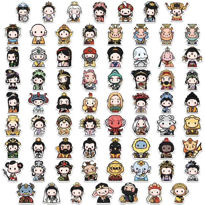 70 шт. наклейки Путешествие на Запад чемодан чашка с водой канцелярские