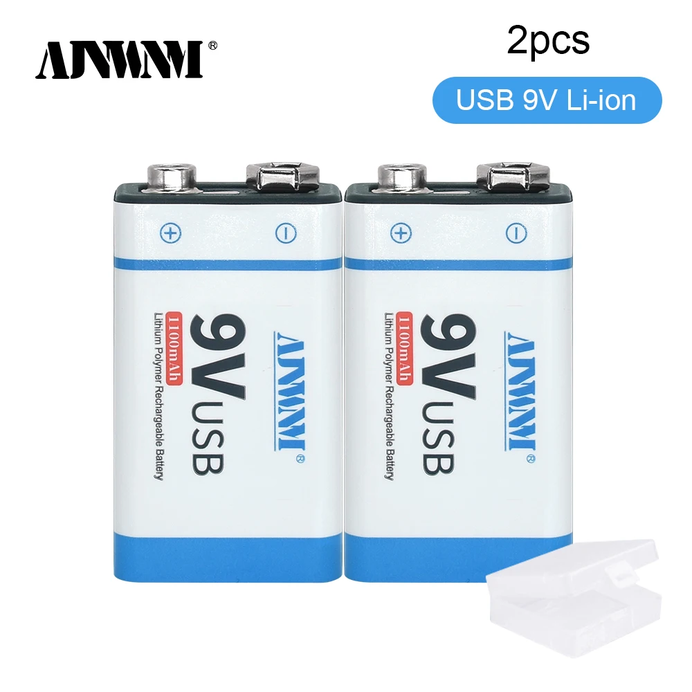 Аккумуляторная батарея 6F22 литиевая 9 В для металлоискателя модели вертолета