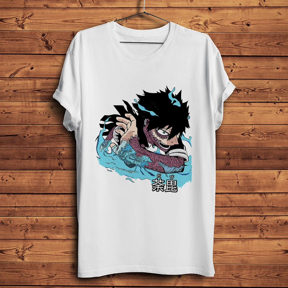 

MHA Villain Dabi Anime Tshirt Men Cotton Casual Short Sleeve T Shirt Unisex Japan Manga My Hero Academia Streetwear Tee
