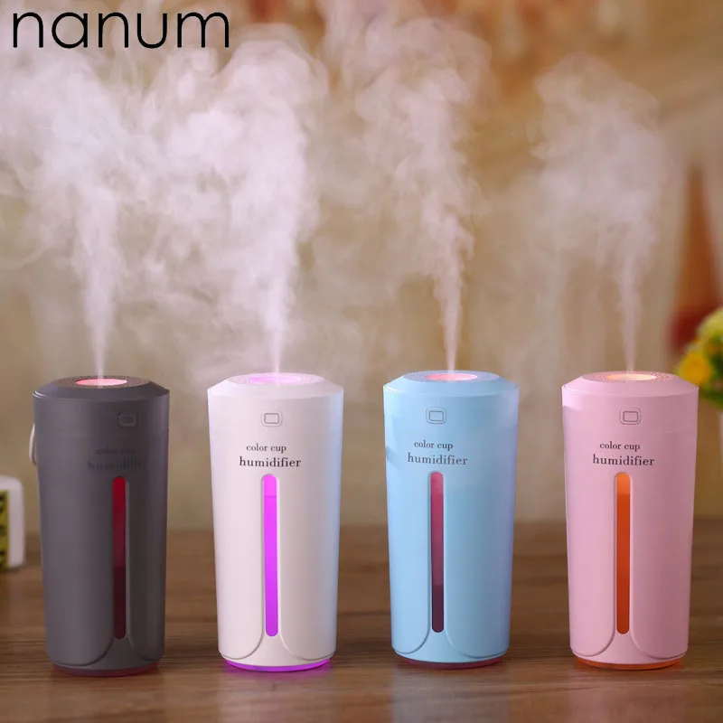

Aroma Essential Oil Diffuser Mini Ultrasonic Colorful Light Cup Humidifier Purifier LED Light USB Car Air Freshener Mist Maker