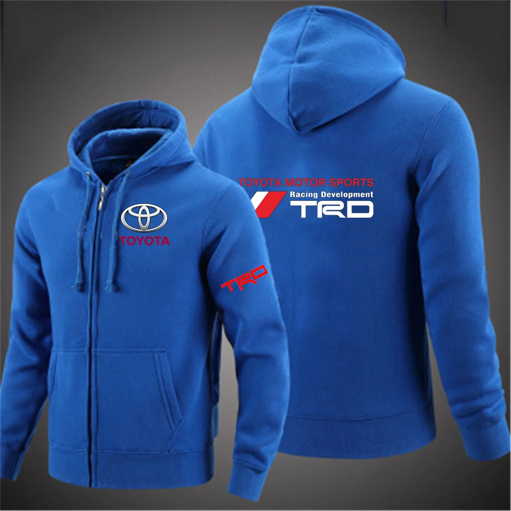 

2022 Toyota TRD Motorsport Cotton Cardigan Men's Hoodies Sweatshirt Zipper Male Clothing Casual Slim Fit Sportswear Jackets Coat