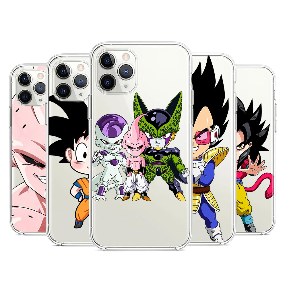

Dragonball Frieza Chibi Transparent Silicone Cover For Apple IPhone 13 12 Mini 11 Pro XS MAX XR X 8 7 6 6S 5 Plus SE Phone Case