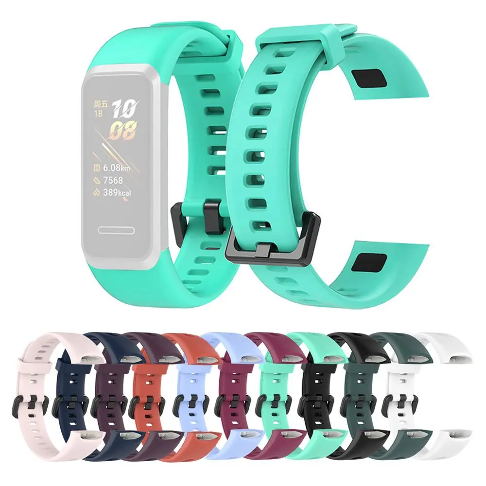 

Soft Sports Silicone Strap Replacement Watch Band for HUAWEI Band 4 ADS-B29 Honor Band 5i ADS-B19 Wrist Bracelet Strap