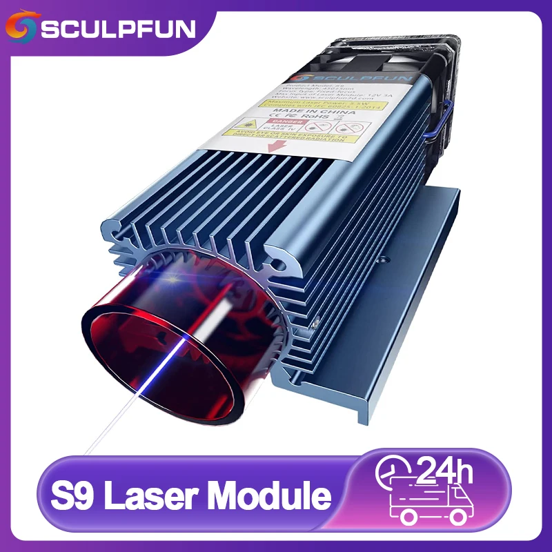 

Sculpfun S9 Laser Engraver Module Laser Head for Engraving Machine Laser Cutter Wood Acrylic Cutting Metal Engraving