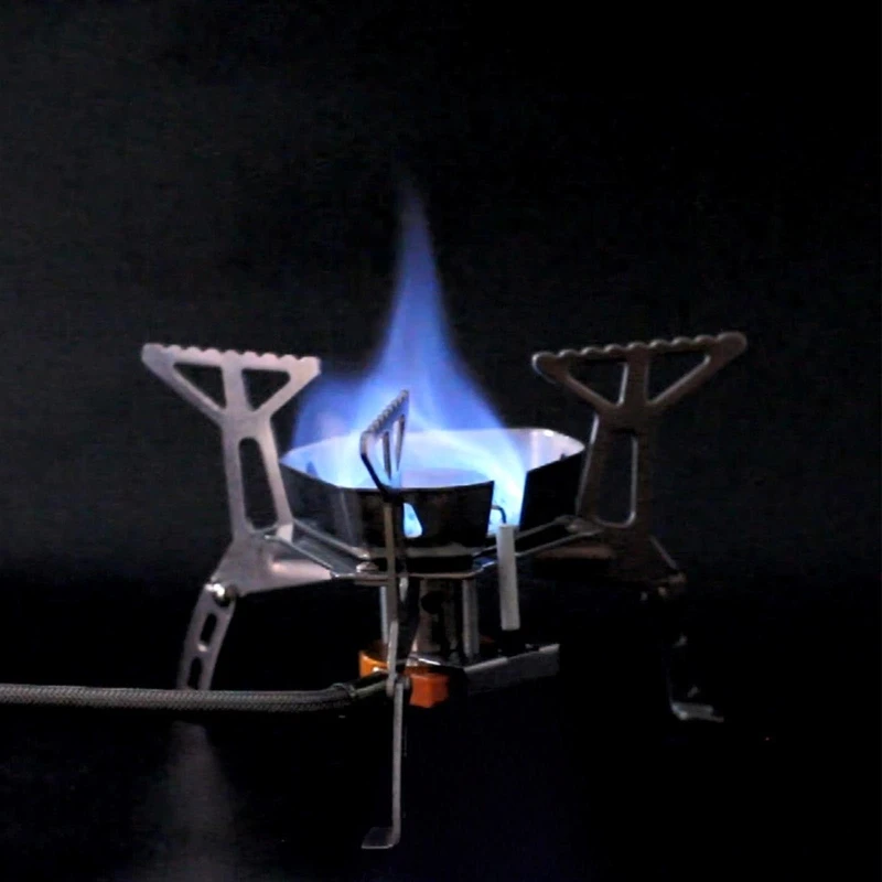 

Outdoor Gas Burner Set Portable Windproof Camping Stove Equipment