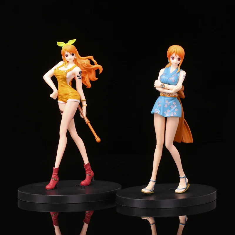 

2 вида 16 см аниме Нами оранжевая ветряная мельница кимоно из ПВХ фигурка героя мультфильма игрушка подарок для детей украшения