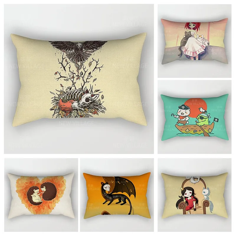 

Скандинавский осенний домашний декор 30*50, чехол для диванной подушки, чехол для дивана, чехол для дивана, 30x50 см, 40x60 40*60, бохо, винтажная манда...