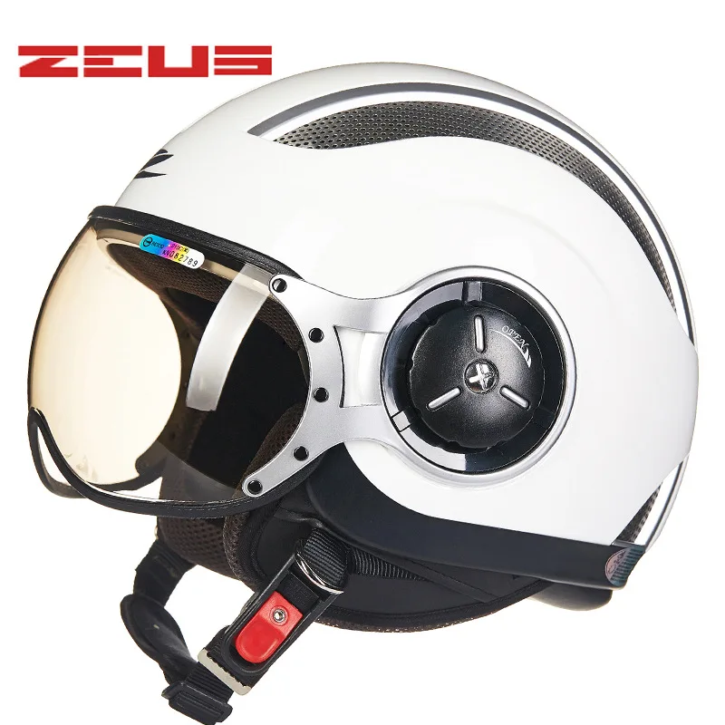 

Zeus Motorcycle Helmet Retro Half Helmet Summer Casco Moto Men And Women Lightweight High-Quality Abs Material Safety Kask 218C