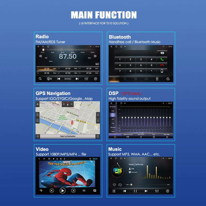 Автомагнитола 9 дюймов Android 10 0 GPS-навигация Авторадио мультимедийный плеер для MAZDA