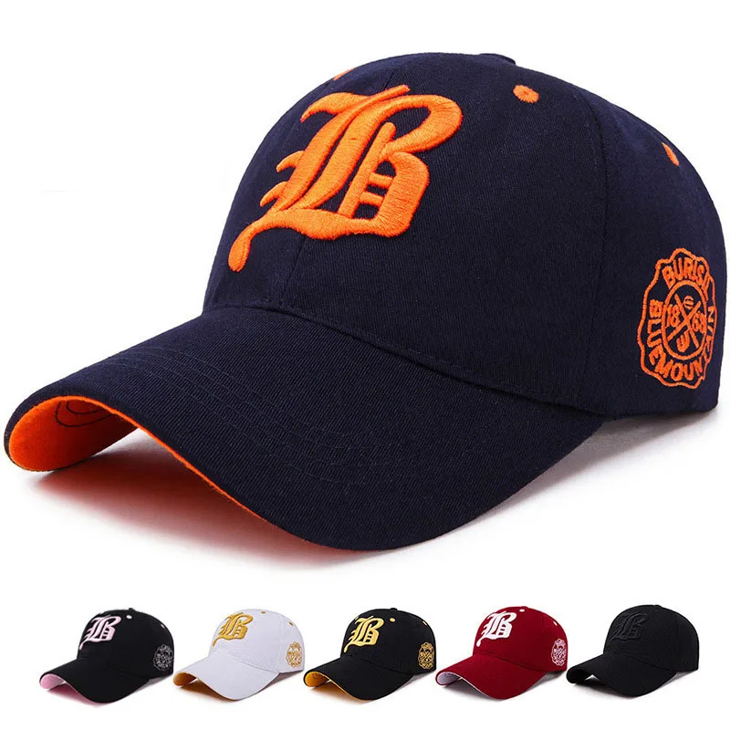 

2022 Summer Solid Baseball Cap Sunhat Letters Embroidered Men Women Casual Hat Cotton Snapback Dad Truck Driver Outdoor Sports